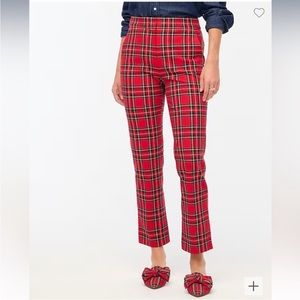 J. Crew Tartan Plaid crop straight pants size 8T